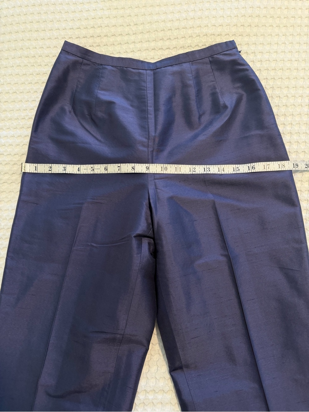 Talbots 100% Silk Shantung Pants Purple Size 4 - Picture 12 of 13